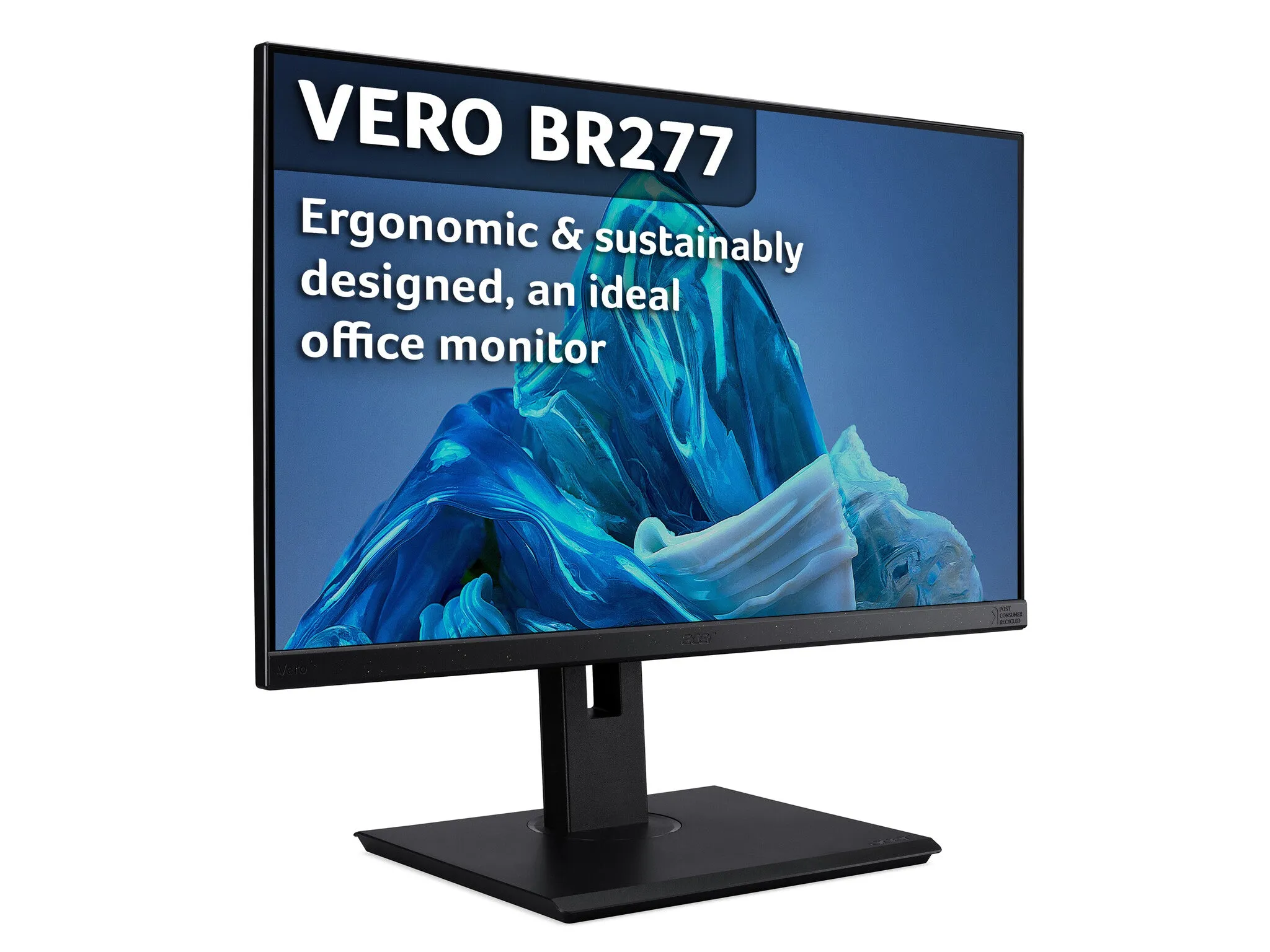 Acer Vero BR277 27" Full HD Monitor - 75Hz, 4ms, IPS, Height Adjustable, Speakers, Black