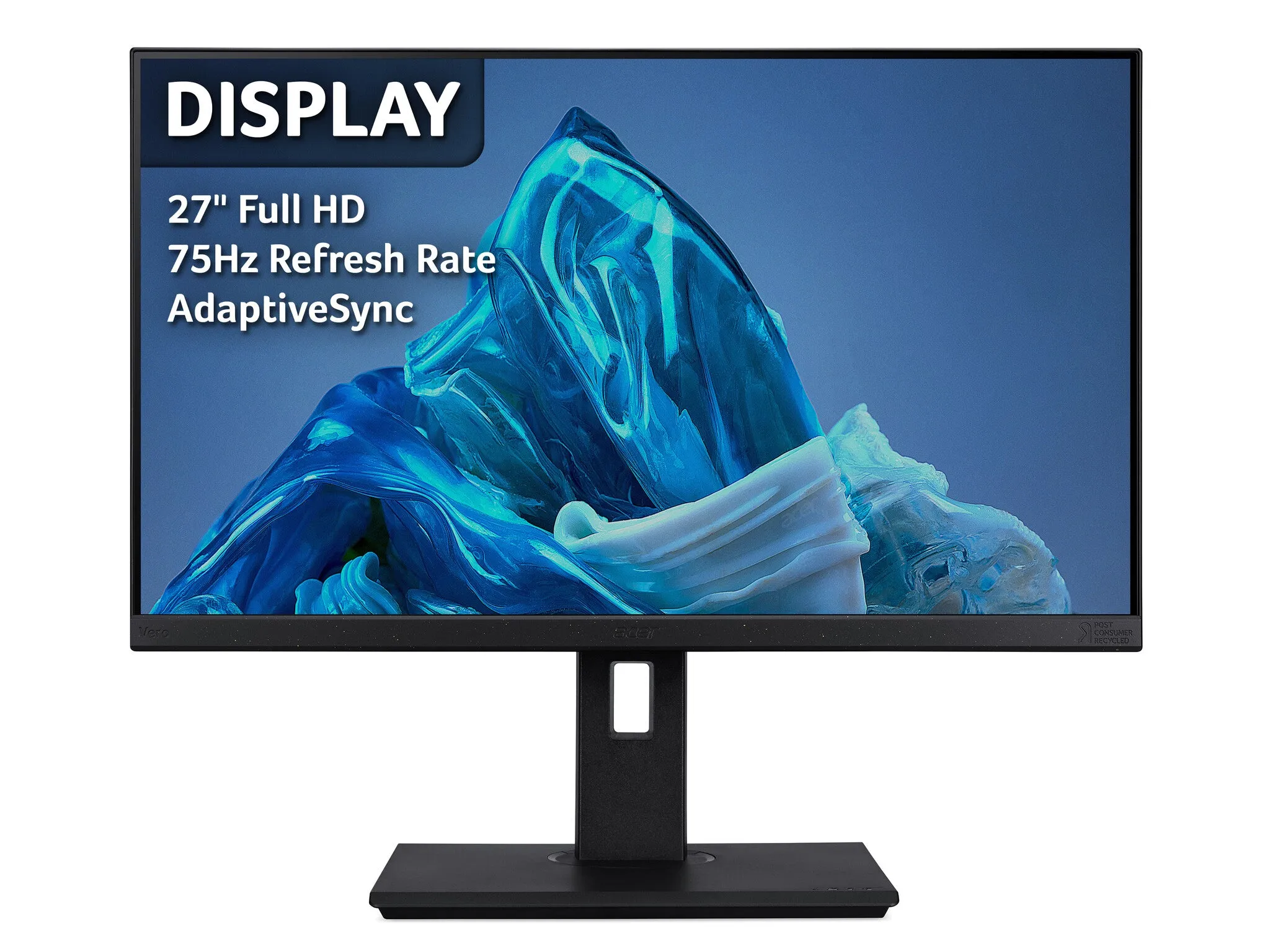 Acer Vero BR277 27" Full HD Monitor - 75Hz, 4ms, IPS, Height Adjustable, Speakers, Black