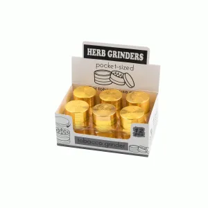 Aluminium Grinders Gold 4 Parts ( Art.nr.1565 )