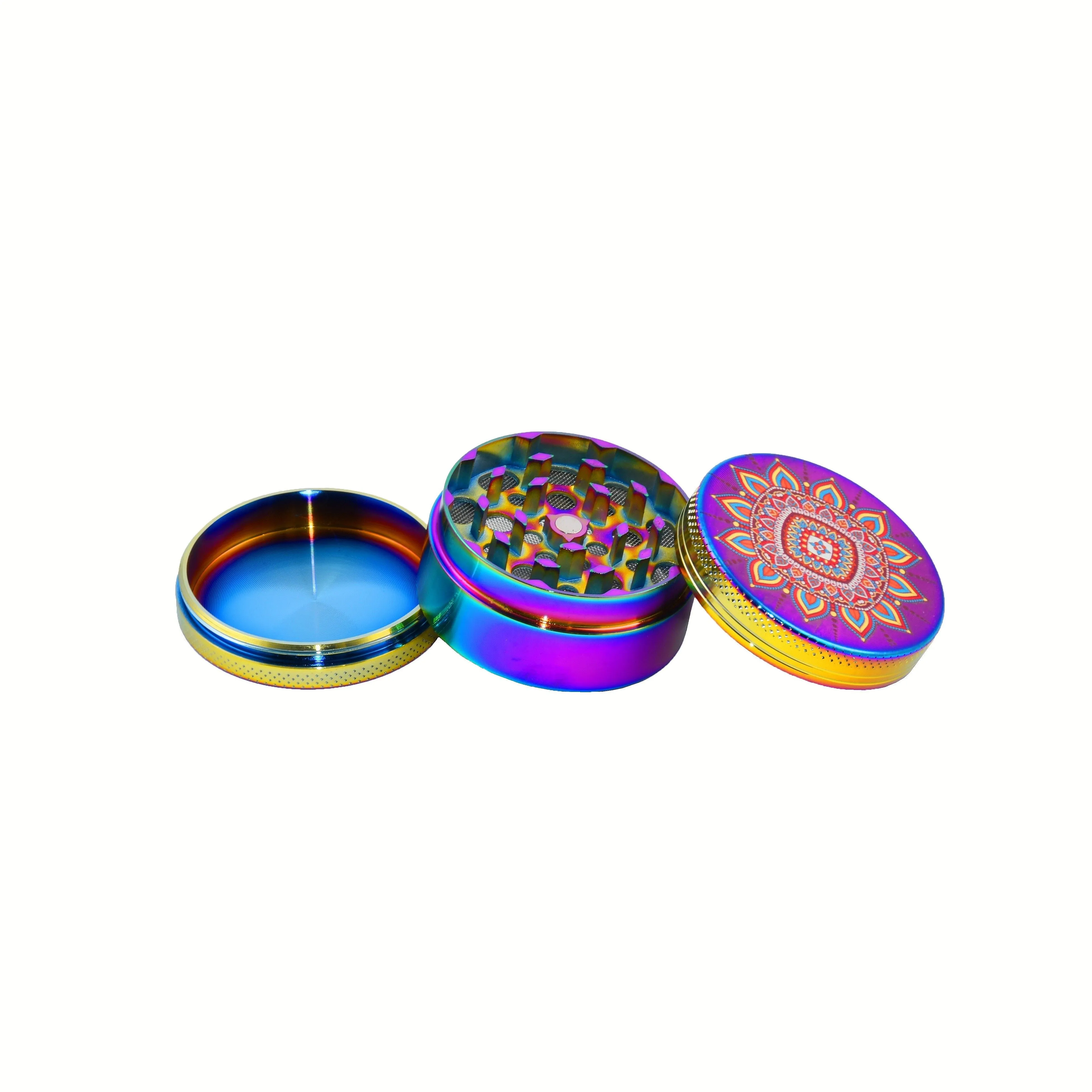 Aluminium Grinders Mandala 3 Parts ( Art.nr.1574)