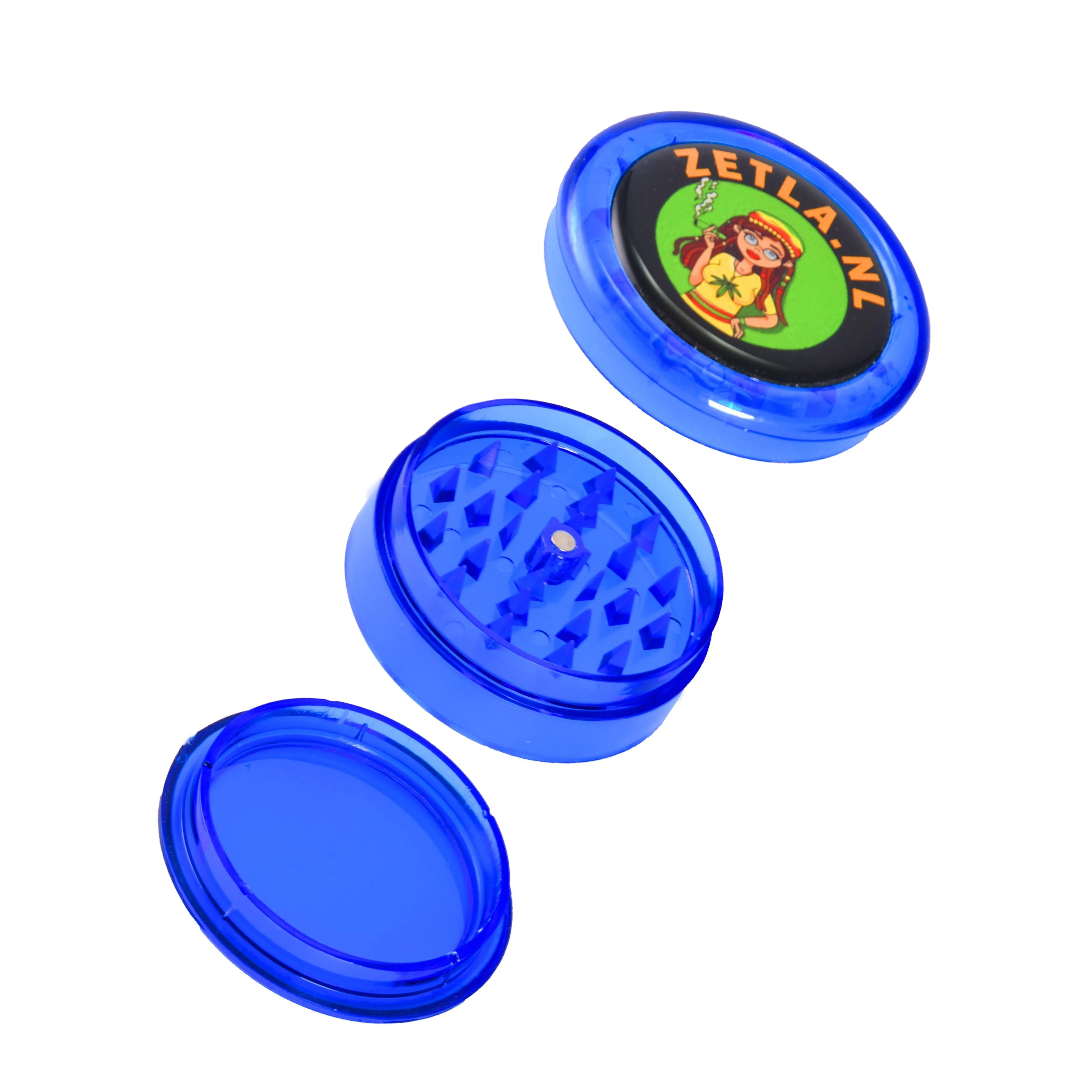 Amoladoras de plstico con logotipo de Zetla 3 partes (55 mm) por 1 pieza