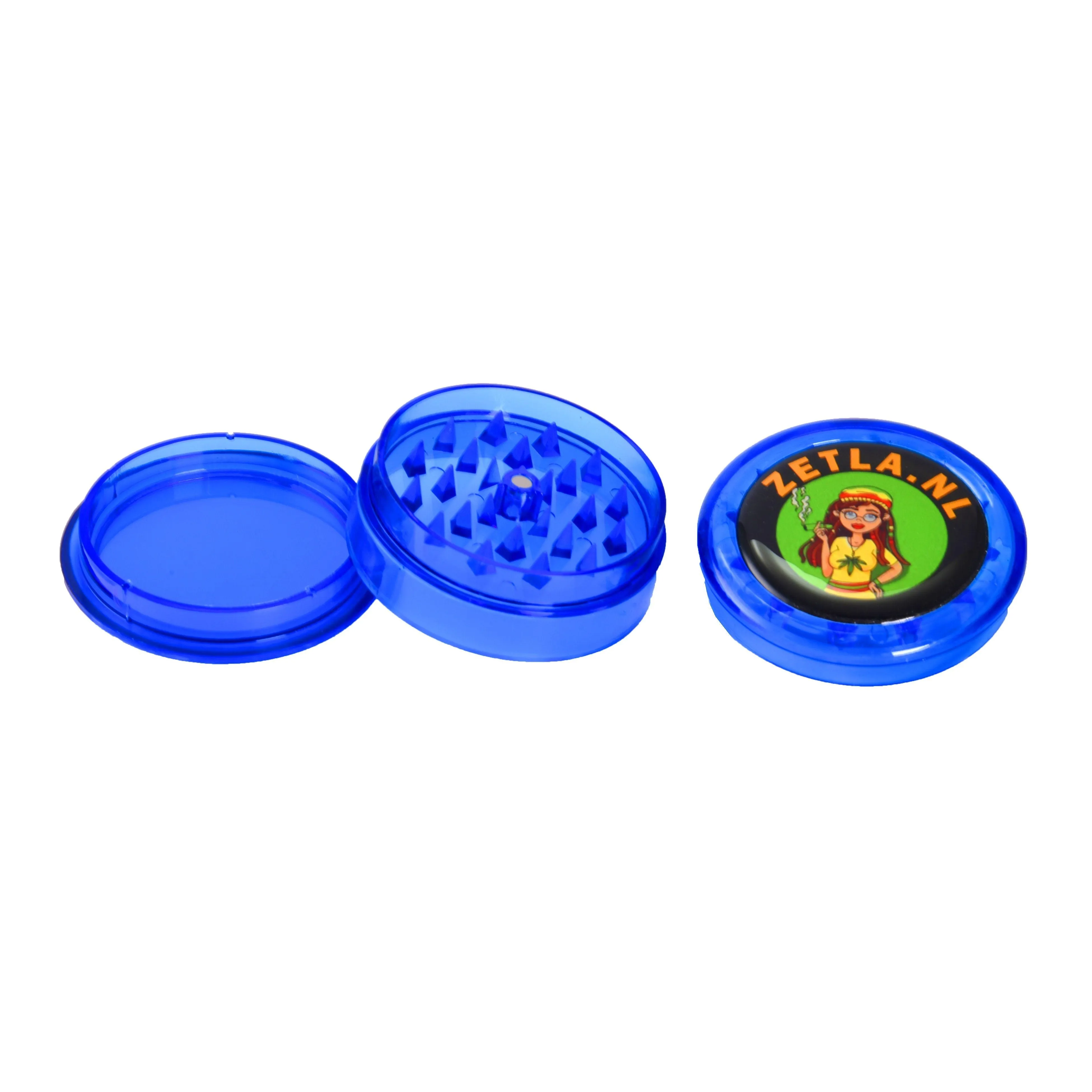 Amoladoras de plstico con logotipo de Zetla 3 partes (55 mm) por 1 pieza