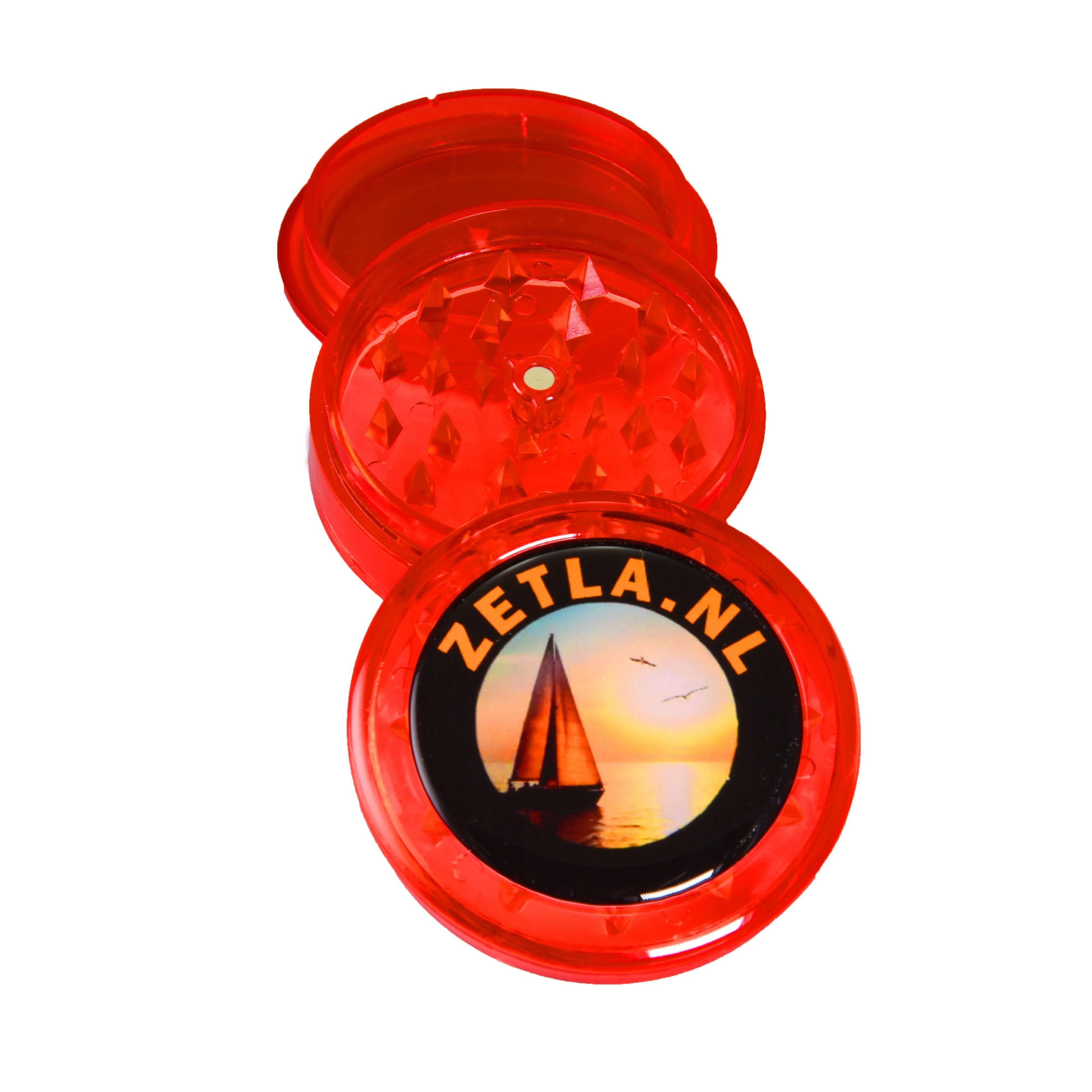 Amoladoras de plstico con logotipo de Zetla 3 partes (55 mm) por 1 pieza