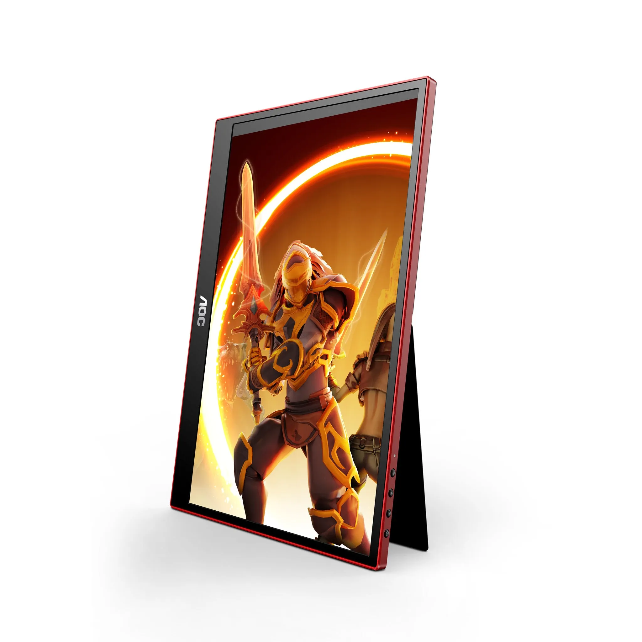 AOC Gaming 16G3 15.6" Full HD Portable Gaming Monitor - 144Hz, 4ms, IPS, AMD FreeSync, Speakers, Black and Red