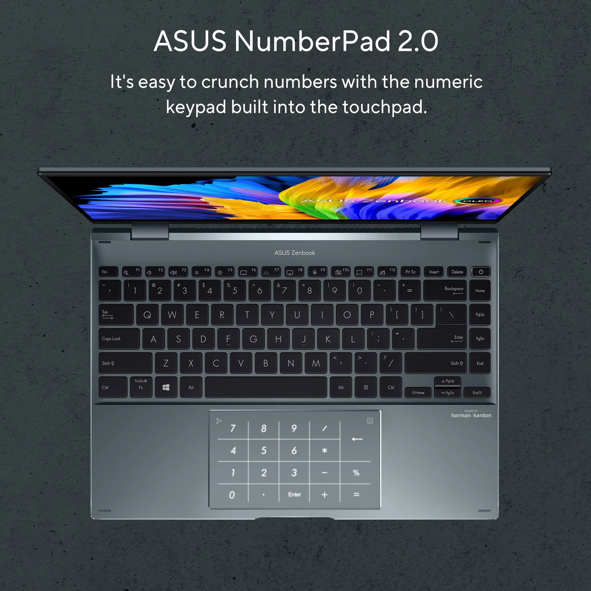 ASUS Zenbook 14 Flip UP5401ZA-KN056W 14" 2-in-1 Laptop - Intel Core i5-12500H, 16GB RAM, 512GB SSD, Touchscreen, Windows 11 Home, Grey