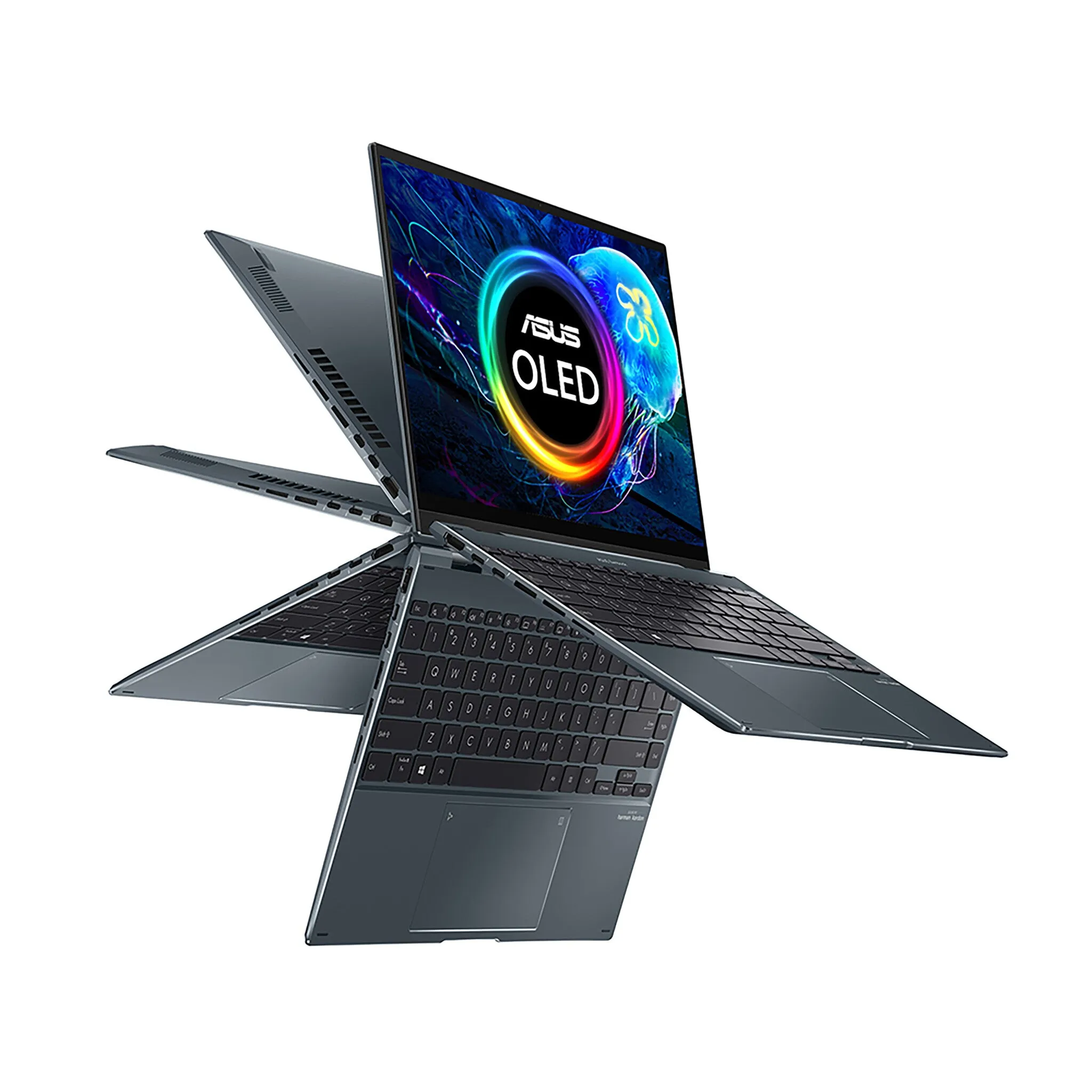 ASUS Zenbook 14 Flip UP5401ZA-KN056W 14" 2-in-1 Laptop - Intel Core i5-12500H, 16GB RAM, 512GB SSD, Touchscreen, Windows 11 Home, Grey