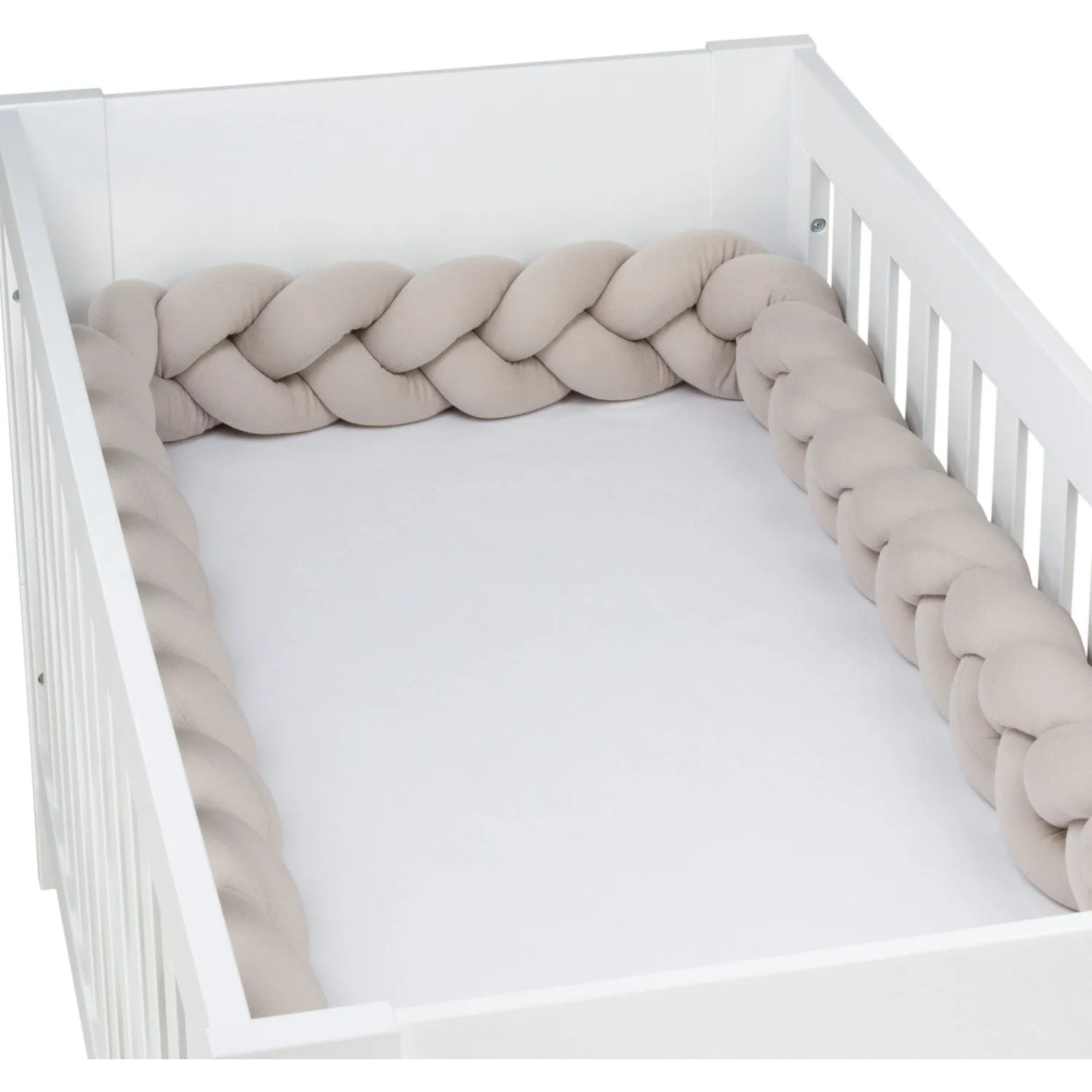 babybay® Beige Nest Snake Jersey Braided 280 Cm