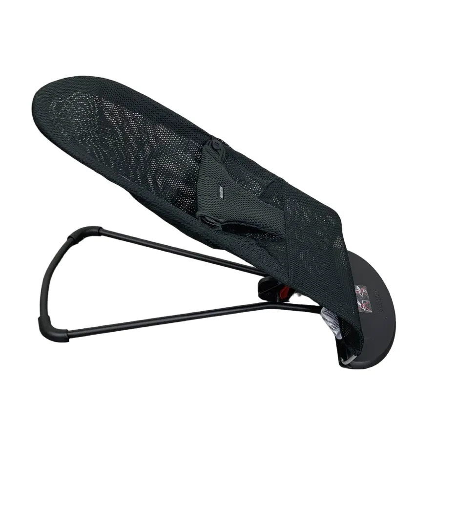 BabyBjorn Bouncer Bliss, Black Mesh, Black Frame