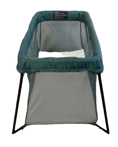 BabyBjorn Travel Crib Light Bundle with Fitted Sheet, Dark Green