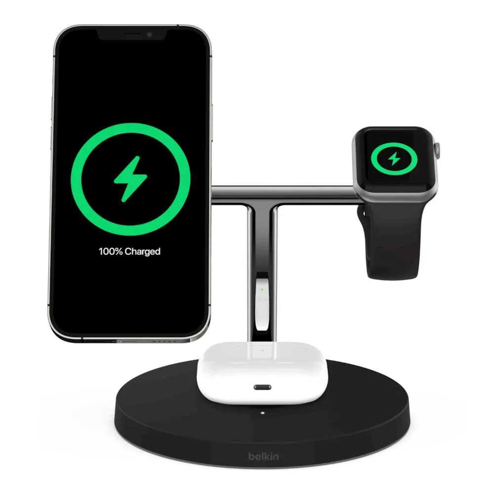 Belkin BOOSTCHARGE PRO Headset, Smartphone, Smartwatch Black Wireless charging Indoor