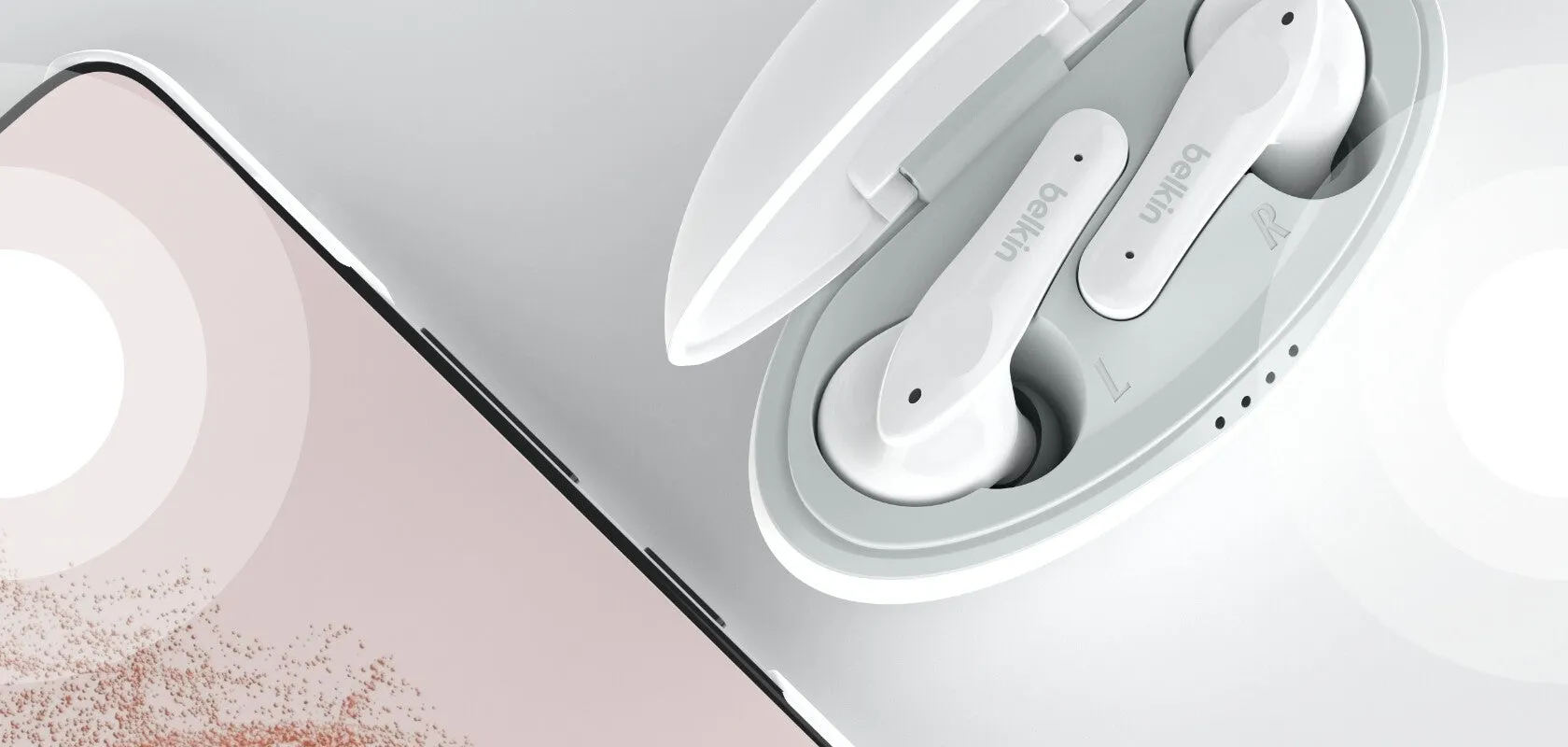 Belkin Soundform Nano Headphones Wireless In-ear Calls/Music Micro-USB Bluetooth White