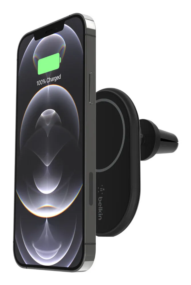 Belkin WIC004BTBK mobile device charger Smartphone Black USB Wireless charging Auto