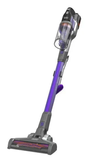 Black & Decker BHFEV362DP-GB stick vacuum/electric broom 2-in-1 stick vacuum Battery Dry Bagless Silver, Violet 2 Ah