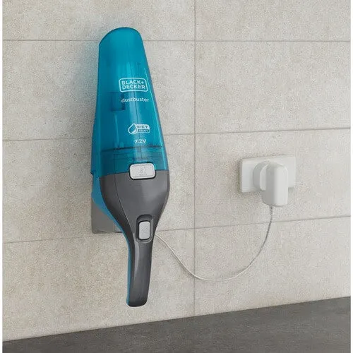 Black & Decker WDC215WA-GB handheld vacuum Blue, Titanium Bagless