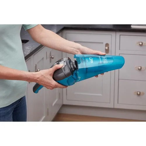 Black & Decker WDC215WA-GB handheld vacuum Blue, Titanium Bagless