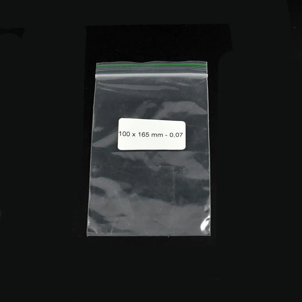 Bolsa Ziplock 100x165mm 0,07mm 1000 pzs