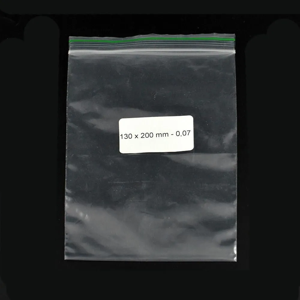 Bolsa Ziplock 130x200mm 1000 piezas