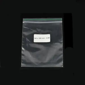 Bolsa Ziplock 140x160mm 0,07mm 1000 pzs