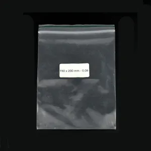 Bolsa Ziplock 150x200mm 0,07mm