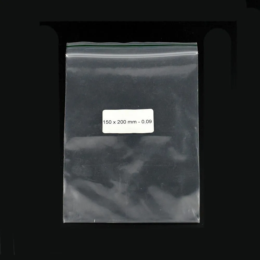 Bolsa Ziplock 150x200mm 0,09mm