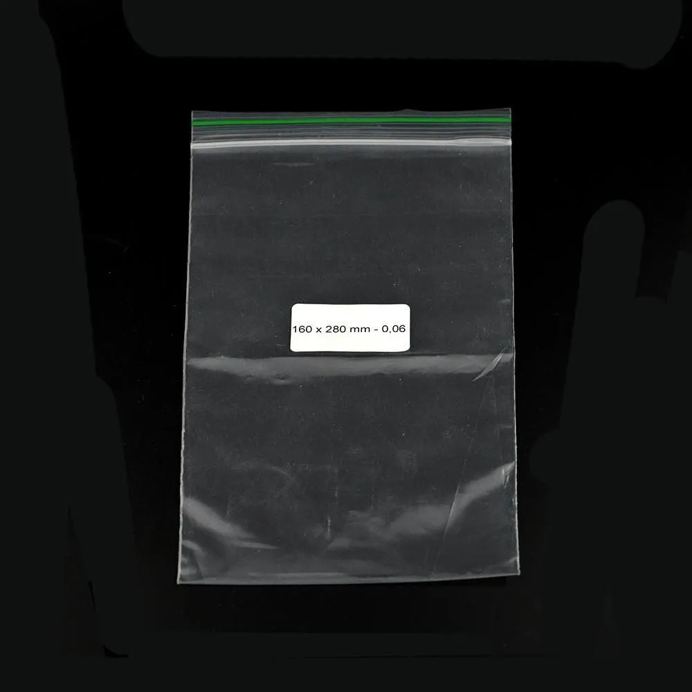 Bolsa Ziplock 160x280mm 0,09mm