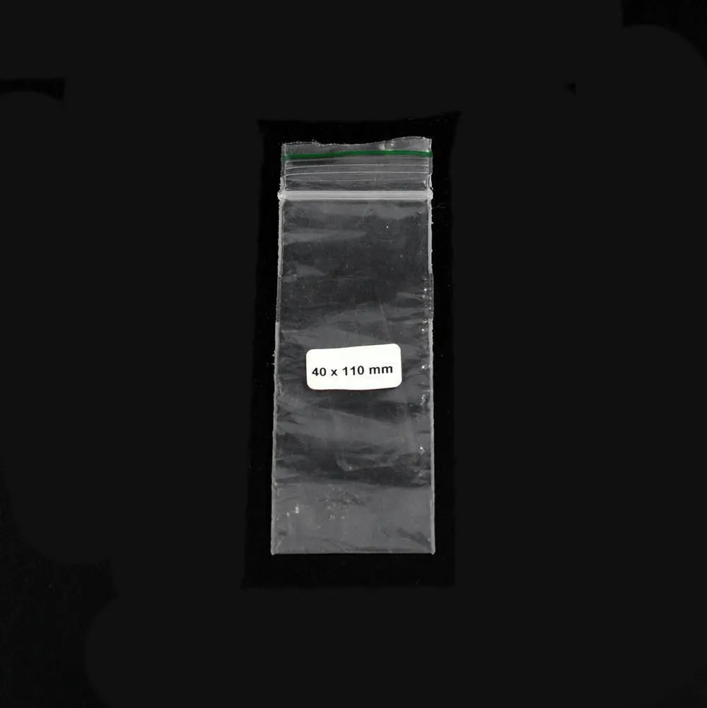 Bolsa Ziplock 40x110mm 0,06mm 1000 pzs