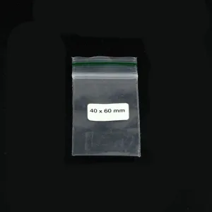 Bolsa Ziplock 40x60mm 0,09mm 1000 pzs