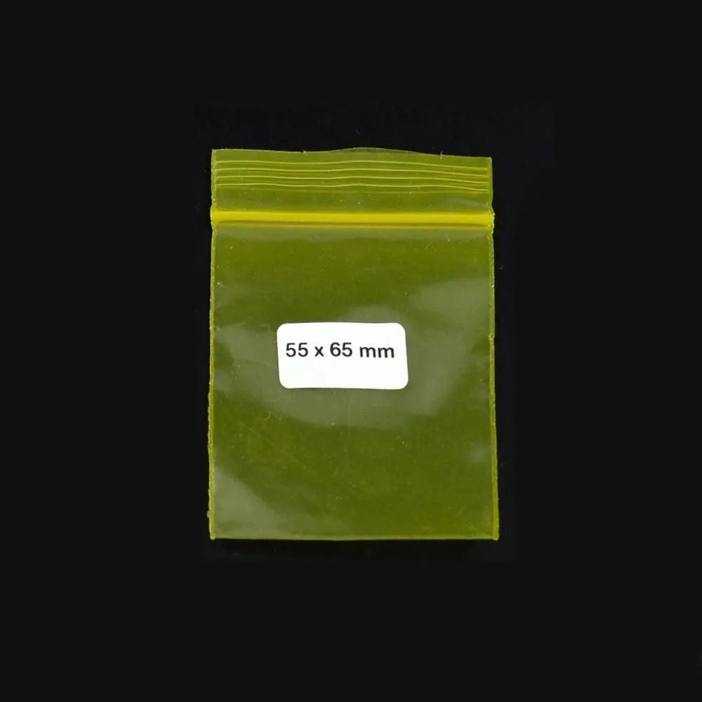 Bolsa Ziplock 55x65mm Film 0,06mm 1000 pzs