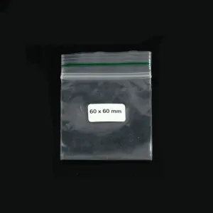 Bolsa Ziplock 60x60mm 0,06mm 1000 pzs