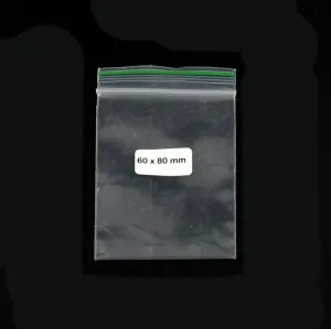 Bolsa Ziplock 60x80mm 0,09mm 1000 pzs