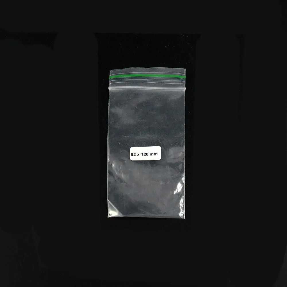Bolsa Ziplock 62x120mm 0,06 mm 1000 pzs