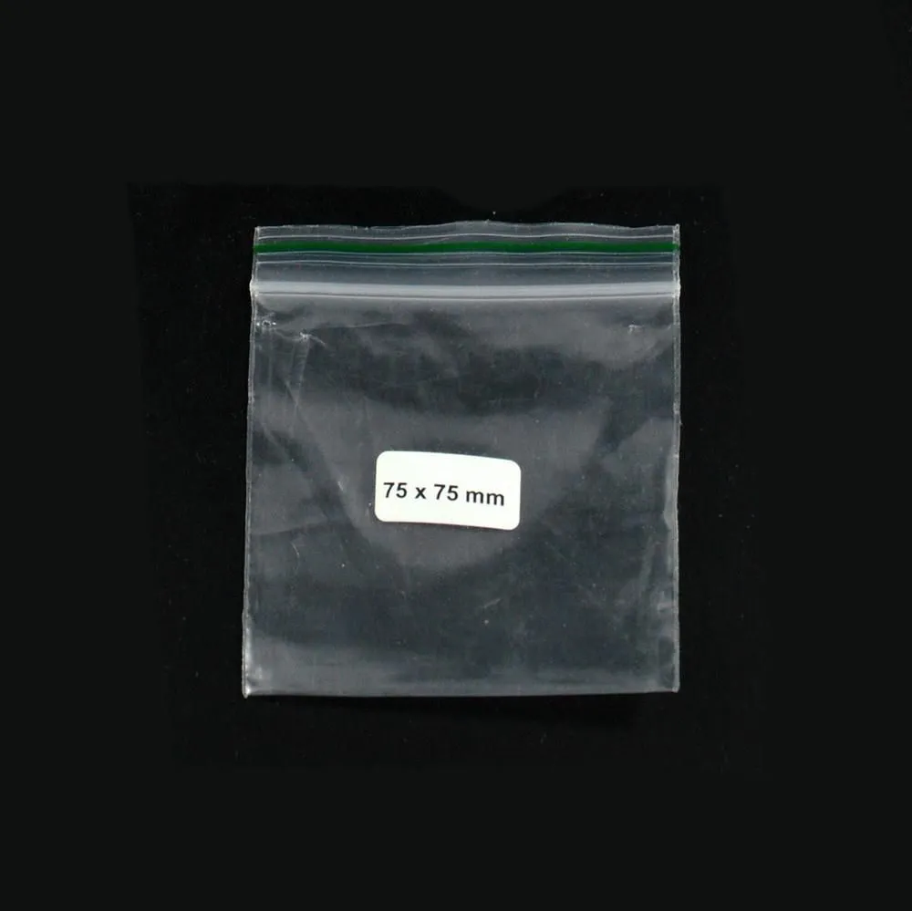 Bolsa Ziplock 75x75mm 0,06mm 1000 pzs