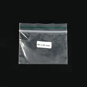 Bolsa Ziplock 80x60mm 0,07mm 1000 pzs