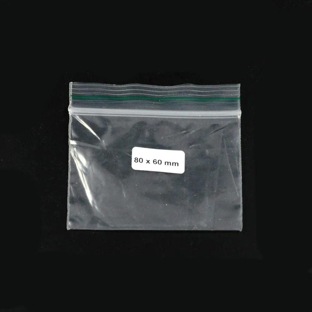 Bolsa Ziplock 80x60mm 0,07mm 1000 pzs