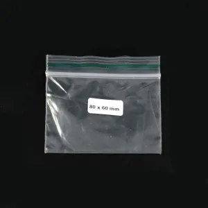 Bolsa Ziplock 80x60mm 0,09mm 1000 pzs