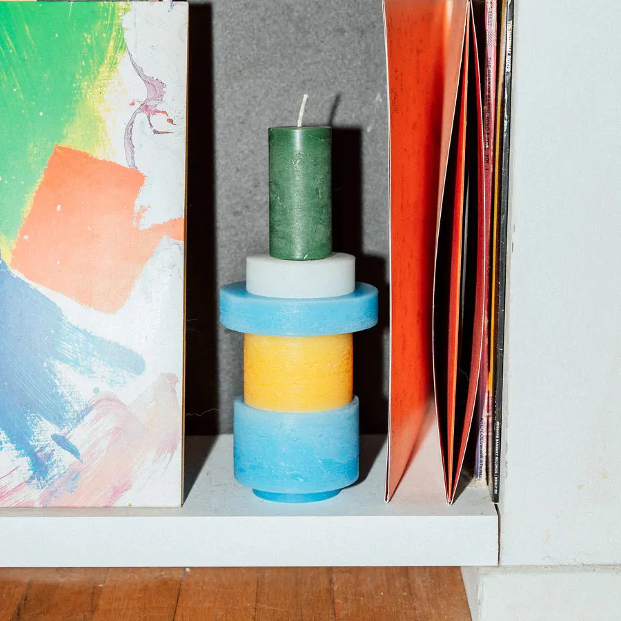 Candl Stack 03 - Yellow & Blue