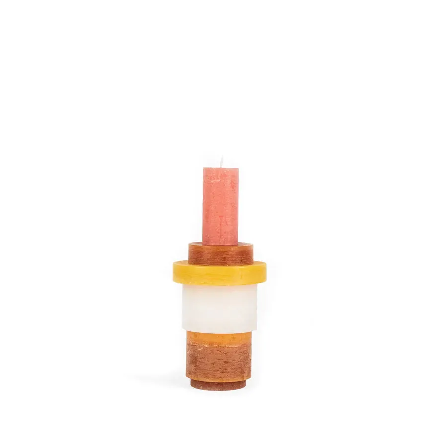 Candl Stack 03 - Yellow & Brown