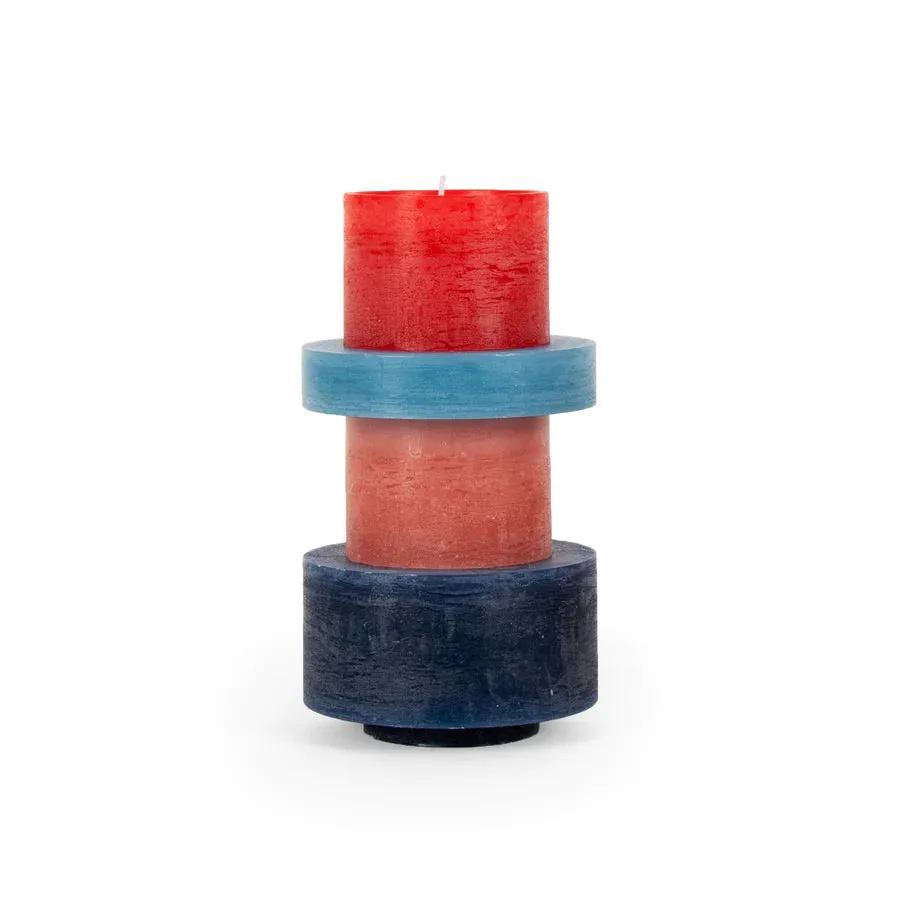 Candl Stack 04 - Red & Blue