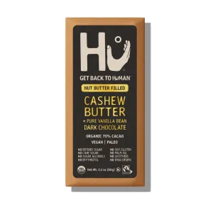 Cashew Butter & Pure Vanilla Organic 70% Chocolate Bar 60g