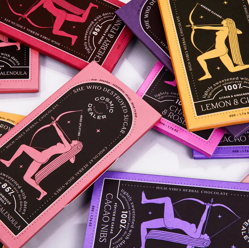 Chocolate - Mood Uplifting - Hibiscus Salt & Calendula