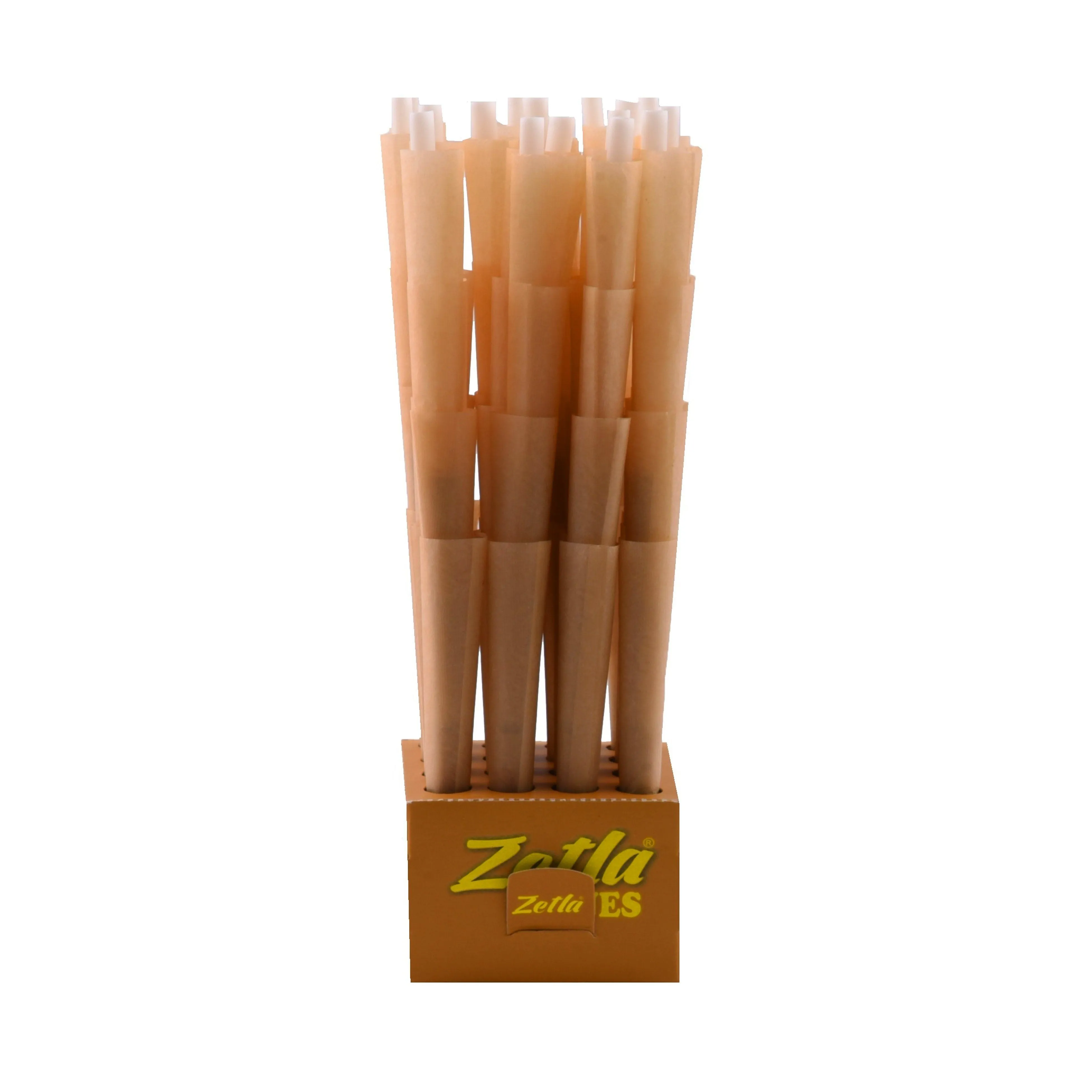 Conos Pre Enrollados Zetla Brown King Size De Luxe (64 Pcs)