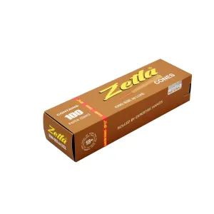 Conos Pre Enrollados Zetla Brown King Size Deluxe (100 Pcs)