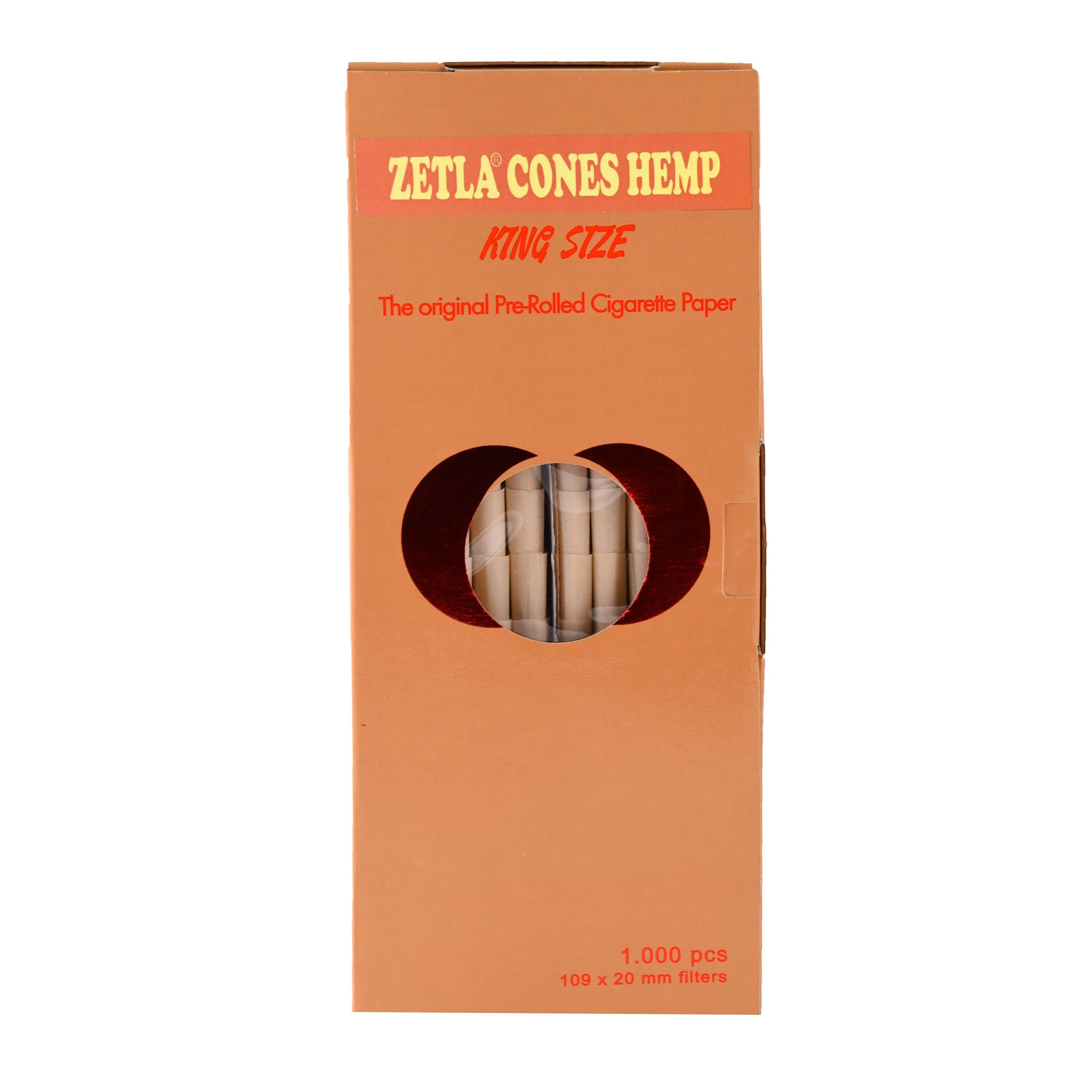 Conos pre enrollados Zetla Hemp King Size (1000 Pcs)