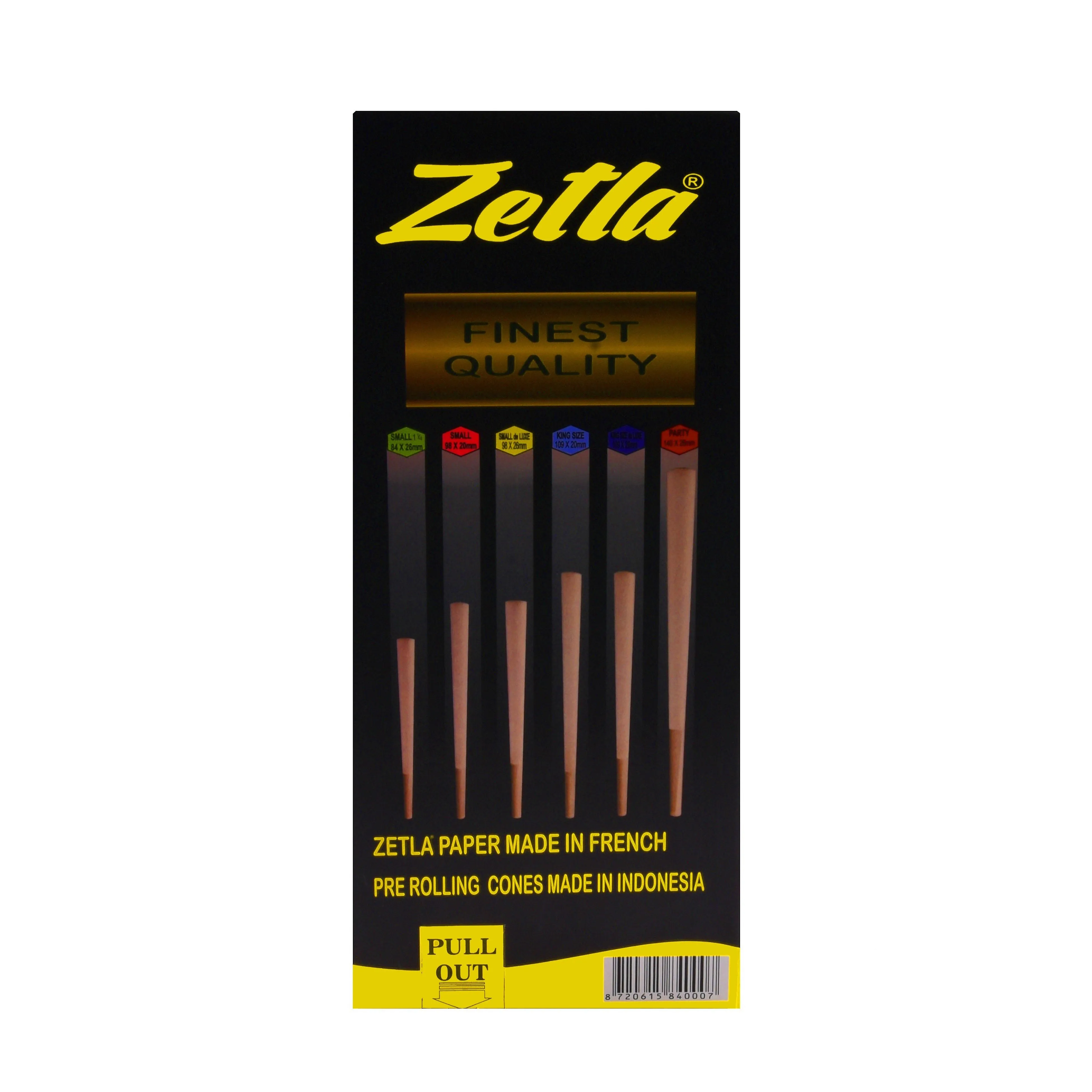 Conos Pre Enrollados Zetla King Size (1000 Pcs)