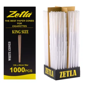 Conos Pre Enrollados Zetla King Size (1000 Pcs)