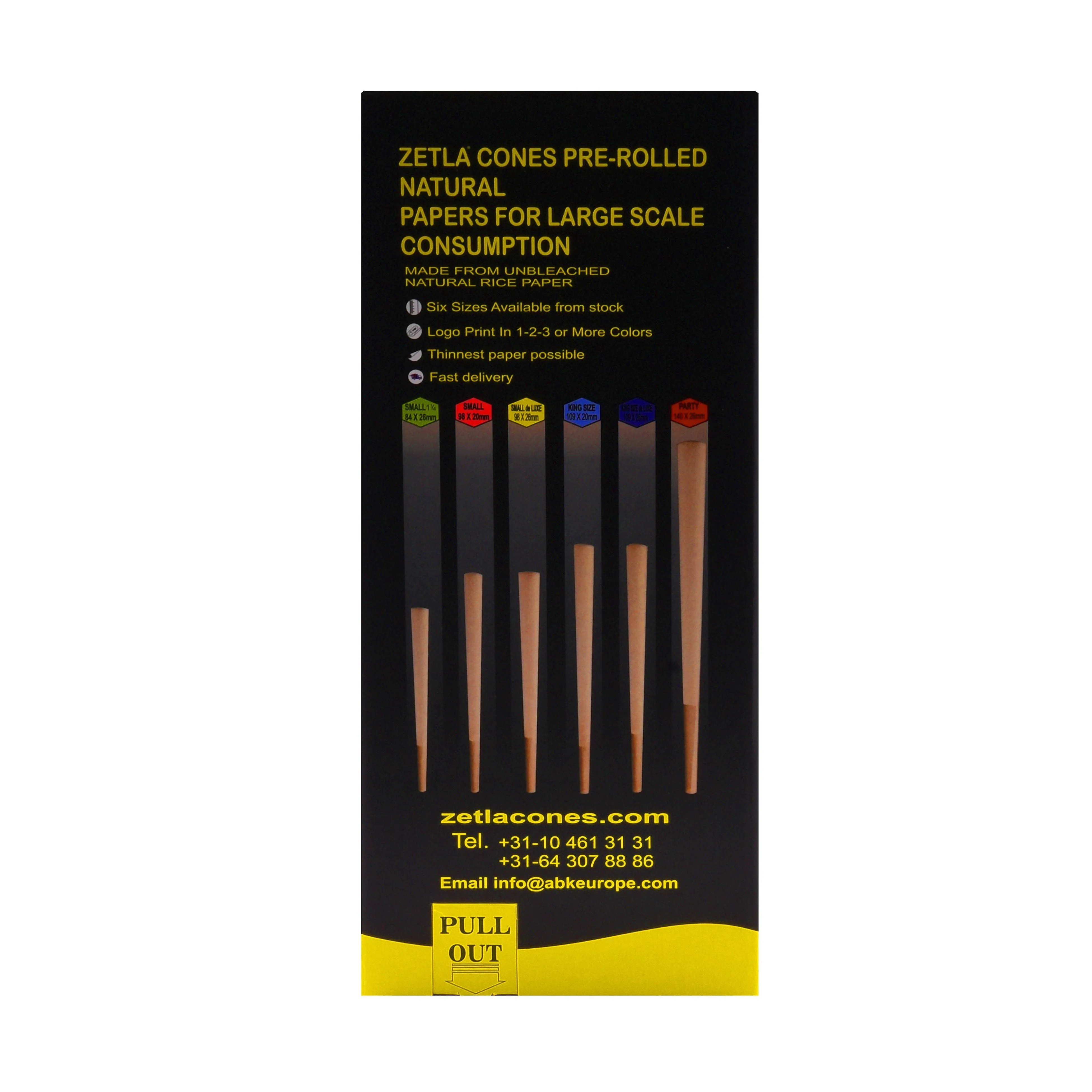 Conos Pre Enrollados Zetla King Size (1000 Pcs)