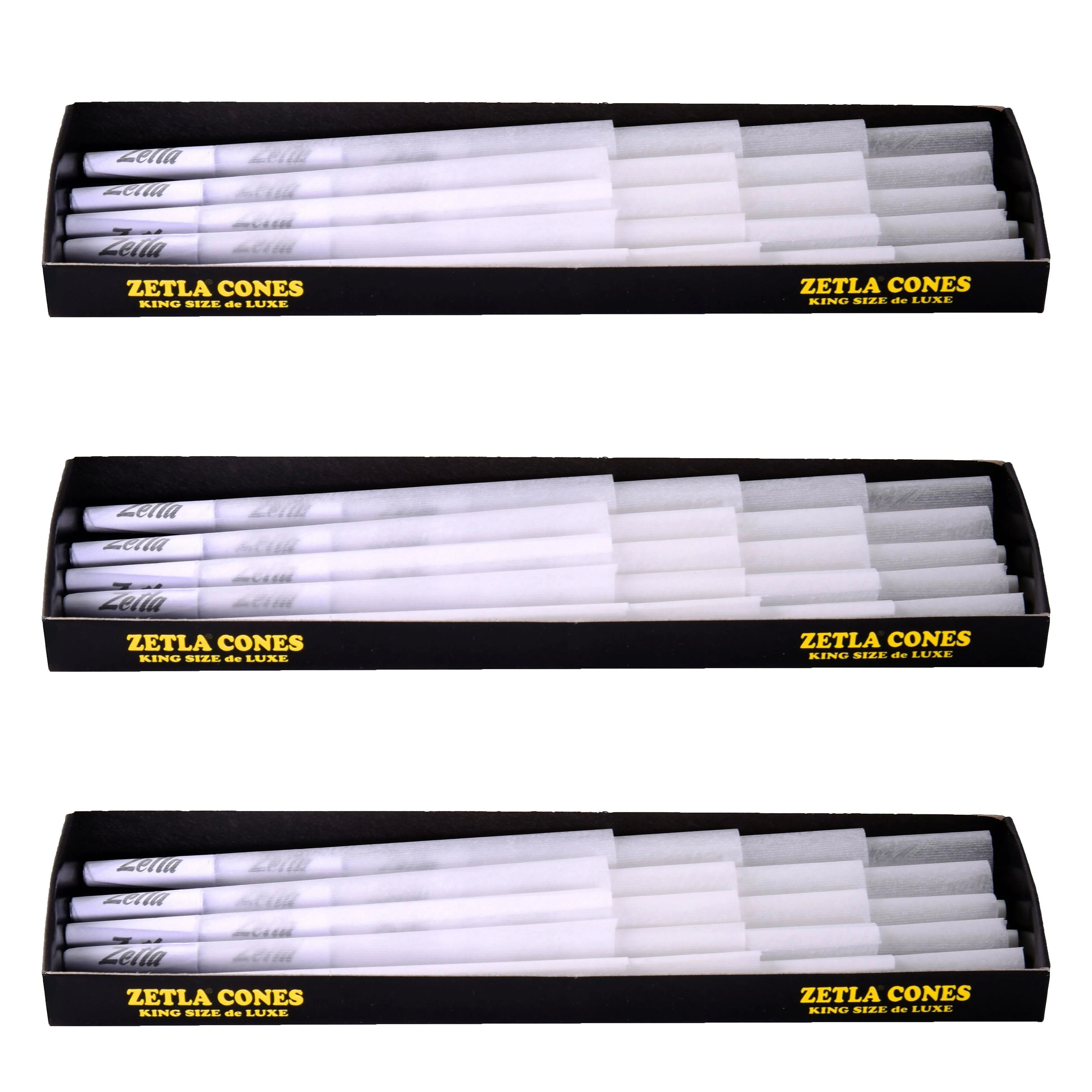 Conos Pre Enrollados Zetla King Size De Luxe 20/14 (20 Pcs / 14 boxes)
