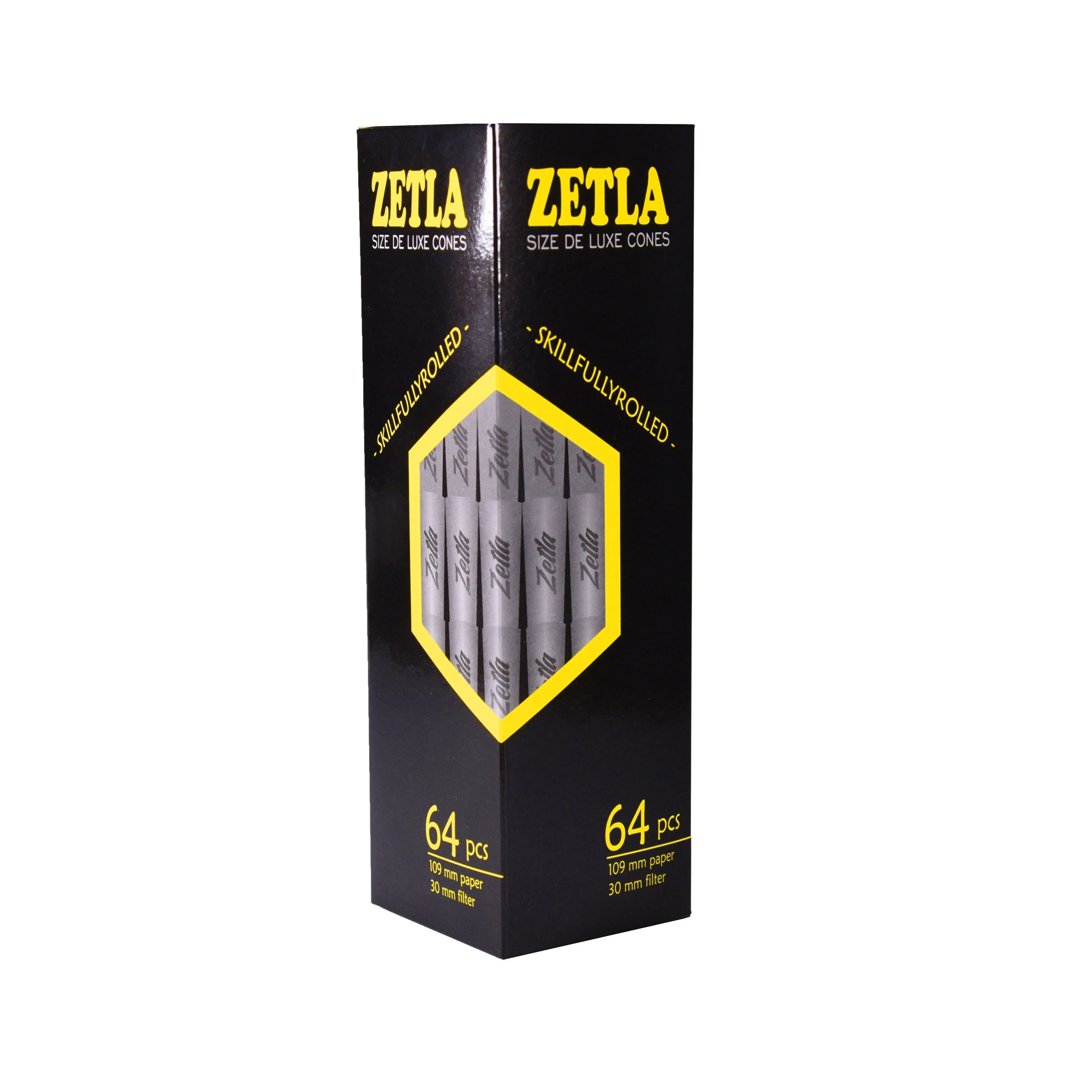 Conos Pre Enrollados Zetla King Size De Luxe (64 Pcs)