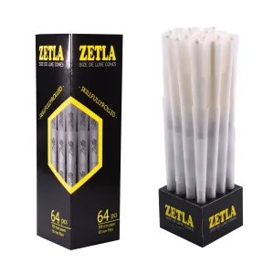 Conos Pre Enrollados Zetla King Size De Luxe (64 Pcs)
