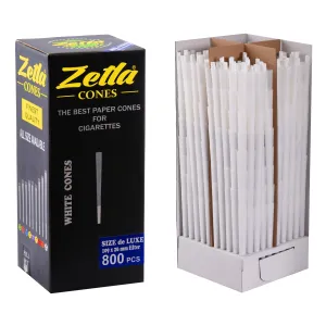 Conos Pre Enrollados Zetla King Size De Luxe (800 Pcs)